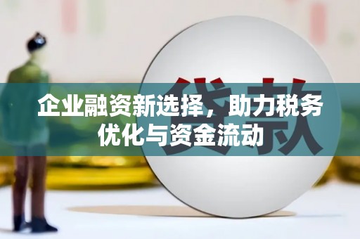 外埔企业融资新选择，助力税务优化与资金流动