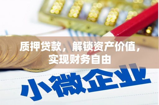 海盐质押贷款，解锁资产价值，实现财务自由