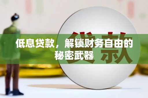 固始低息贷款，解锁财务自由的秘密武器