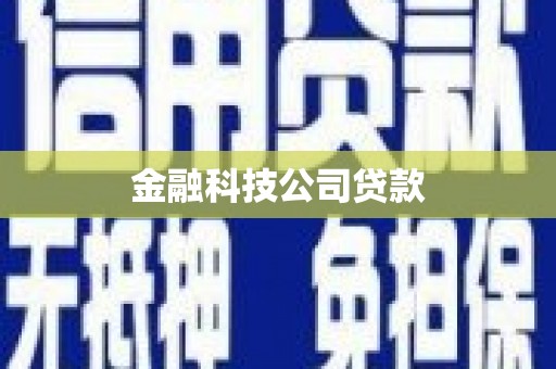 昌乐金融科技公司贷款