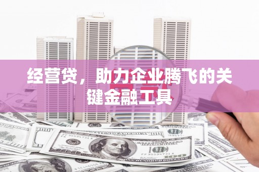 清镇经营贷，助力企业腾飞的关键金融工具