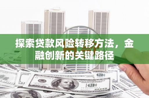 铜仁探索贷款风险转移方法，金融创新的关键路径