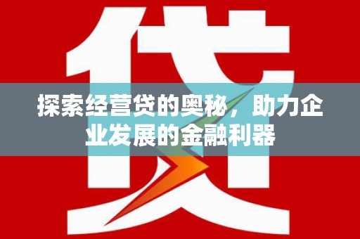 唐县探索经营贷的奥秘，助力企业发展的金融利器
