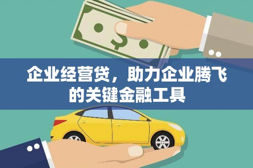咸宁企业经营贷，助力企业腾飞的关键金融工具