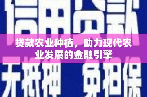 旌阳贷款农业种植，助力现代农业发展的金融引擎