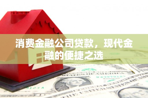 两当消费金融公司贷款，现代金融的便捷之选