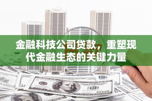 通渭金融科技公司贷款，重塑现代金融生态的关键力量