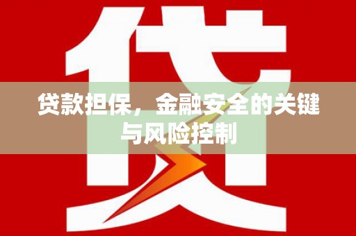松桃贷款担保，金融安全的关键与风险控制